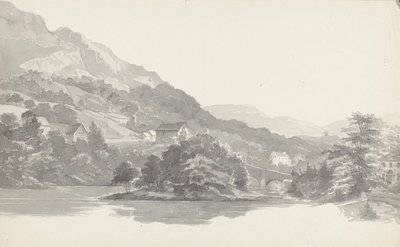 Bro, Lake District, Cumbria (wc på papir) av John Harden