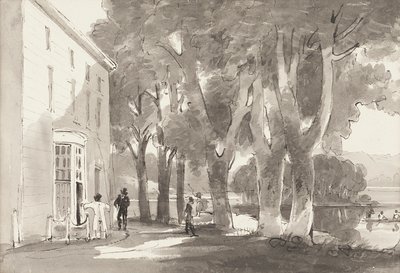 Ferge, 1814 (wc på papir) av John Harden