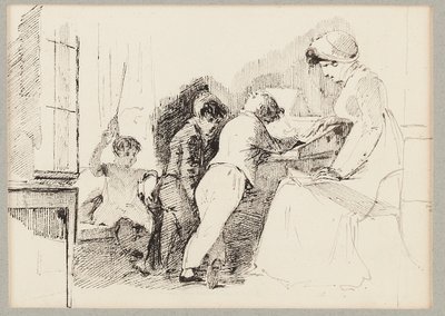 Jessy, Robert, Joseph og Sophie, 1818 av John Harden