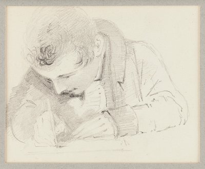 Mann skriver, 1825 av John Harden