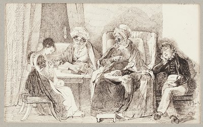 Syk og hvilende, 1824 av John Harden