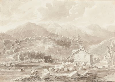 Waterhead, Lake Windermere (wc på papir) av John Harden