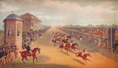 Race for Great St. Leger Stakes, 1836, 1837 av John Harris
