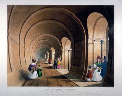 Thames Tunnel, London, 1835 av John Harris