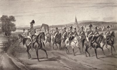 Going to the Review 16th Lancers, 1850 1909 av John Harris Junior
