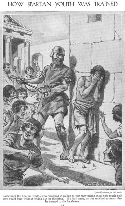 Hvordan Spartan Youth ble trent, ca. 1940-tallet av John Harris Valda