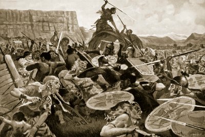 Slaget ved Aquae Sextiae, 102 f.Kr. av John Harris Valda
