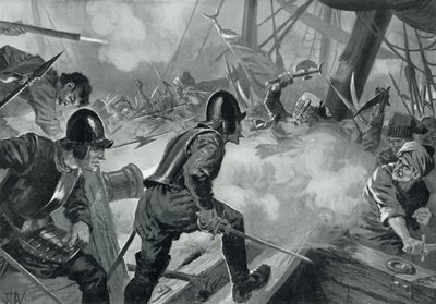 Slaget ved Lepanto av John Harris Valda