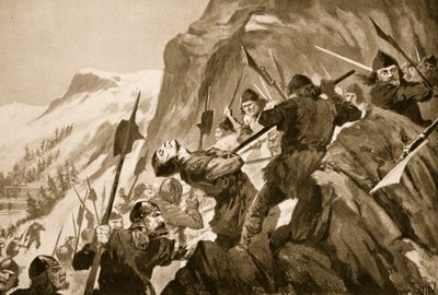 Slaget ved Morgarten, 1315 av John Harris Valda