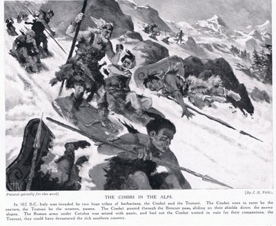 Cimbriene i Alpene av John Harris Valda