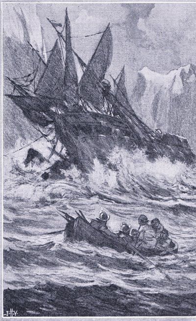 Vittoria fullførte den første turen rundt om i verden i september 1522, Newnes Pictorial Knowledge utgitt av Newnes, ca. 1950-tallet av John Harris Valda