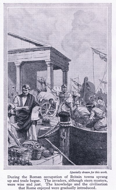 Under romersk okkupasjon: Storbritannias byer vokste opp og handel begynte, ca. 1950 av John Harris Valda