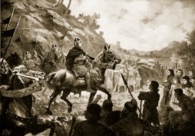 Vilhelm Erobrerens marsj inn i Wales av John Harris Valda