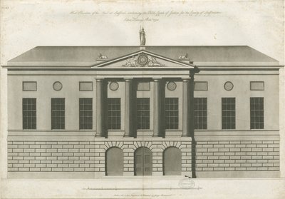 Stafford - Shire Hall: akvatintgravering av John Harvey