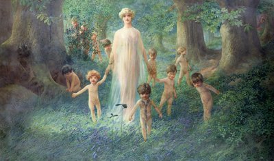 Fairy Wood (akvarell på papir) av John Hassall