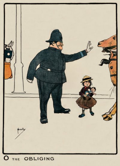 O den forpliktende / J. Hassall / tegning, 1903 av John Hassall