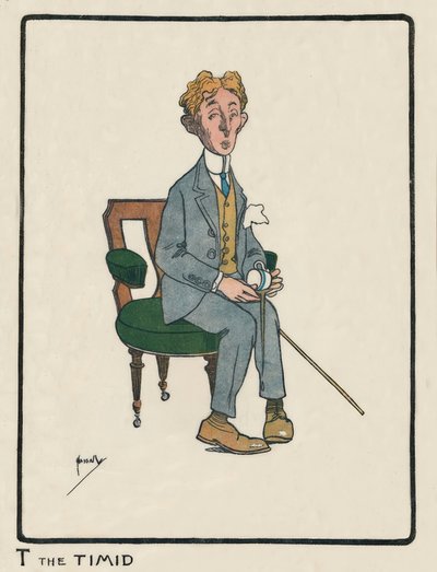 T the Timid / J. Hassall / tegning, 1903 av John Hassall