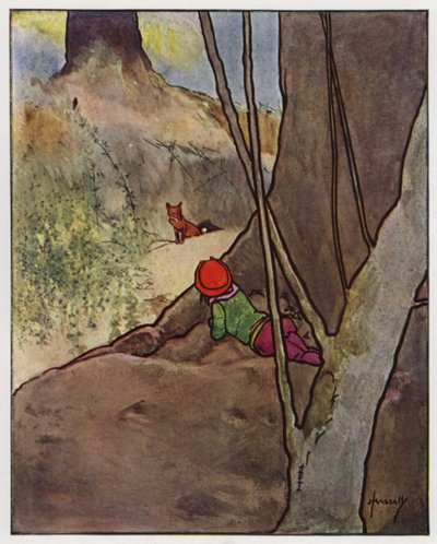 Reven (farge litho) av John Hassall