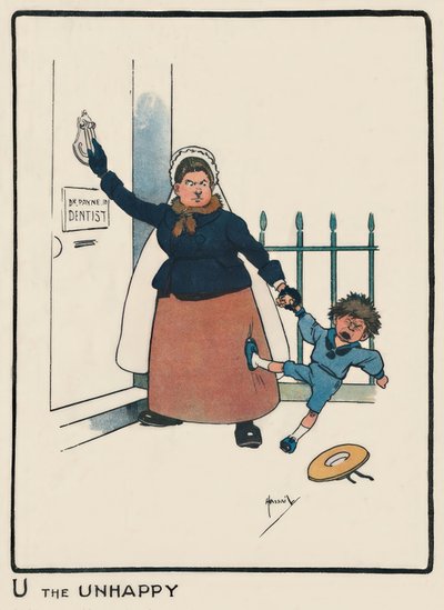 U the Unhappy / J. Hassall / Zeichnung, 1903 av John Hassall
