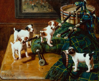 He Who Pays the Piper Calls the Tune (olje på lerret) av John Hayes