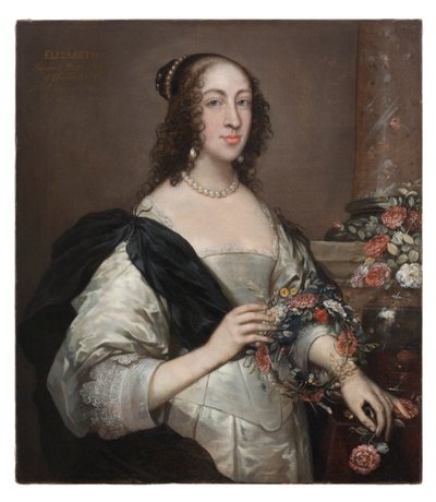 Elizabeth Wray, baronesse Norris, ca. 1638, overmalt ca. 1645 av John Hayls