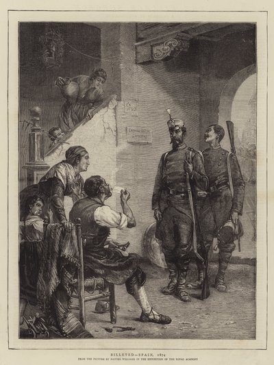 Billeted, Spania, 1874 av John Haynes Williams