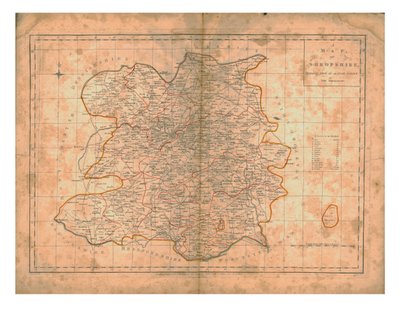 Et kart over Shropshire, c1788 av John Haywood
