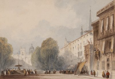 Spanish Square (wc på papir) av John Henderson