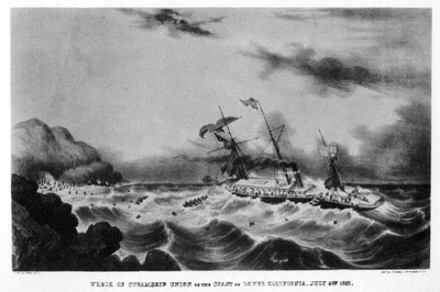 Vraket av dampskipsunionen på kysten av nedre California, 1851 1937. av John Henry Bufford