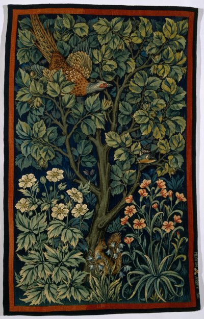 Cock Pheasant, laget av Morris & Co. 1916 av John Henry Dearle