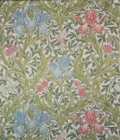 Iris tapet, designet av John Henry Dearle (1860-1932) for Morris und Company, 1902 av John Henry Dearle