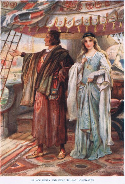 Prins Henry og Elsie seiler hjem av John Henry Frederick Bacon