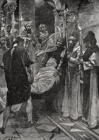 The Burial of King Ethelbert of Kent, fra boken 