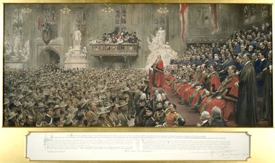 The City Imperial Volunteers i Guildhall, London, 1900. av John Henry Frederick Bacon