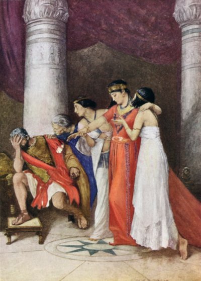 Antony og Cleopatra av John Henry Frederick after Bacon