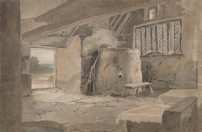 Studie av et hytteinteriør av John Henry Mole