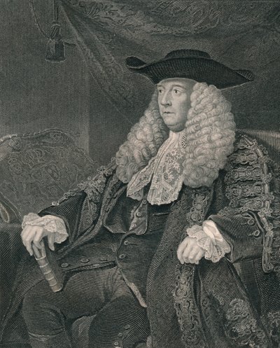 Charles Pratt, første jarl Camden, tidlig på midten av 1800-tallet. av John Henry Robinson