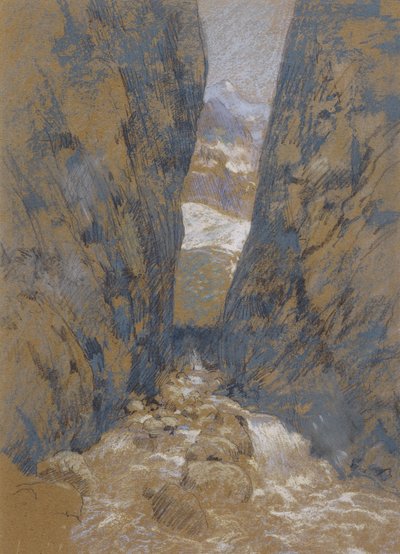 En fjellkløft av John Henry Twachtman
