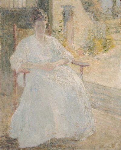 Figur i Sunlight Artist's Wife, ca. 1890-1900. av John Henry Twachtman