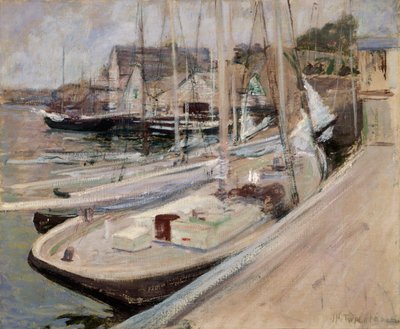 Fiskebåter i Gloucester, 1901. av John Henry Twachtman