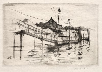 Gangbro, Bridgeport, Connecticut. av John Henry Twachtman