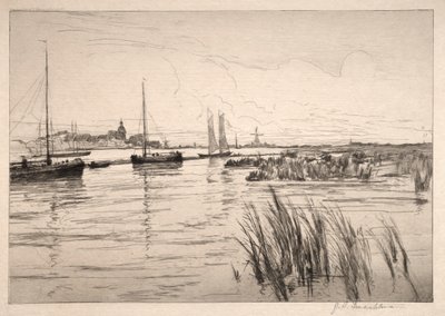 Holland Dykes av John Henry Twachtman