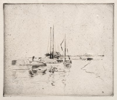 Nær Dordrecht. av John Henry Twachtman