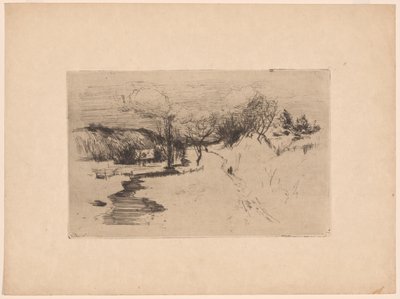 Snølandskap av John Henry Twachtman