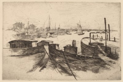 Havnen, Bridgeport av John Henry Twachtman