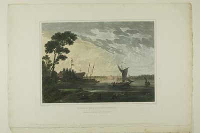Norfolk; Fra Gosport, Virginia, tallerken fem av det andre antallet pittoreske utsikter over amerikansk natur av John Hill