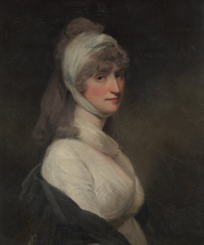 Mrs. Thomas Pechell Charlotte Clavering, død 1841, 1799. av John Hoppner