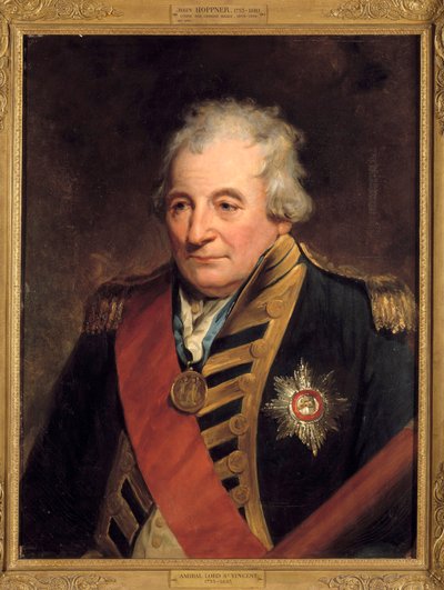 Portrett av John Jervis, jarl av Saint Vincent (1735-1823) Admiral First Lord of the Admiraut-maleriet av John Hoppner (1758-1810) av John Hoppner