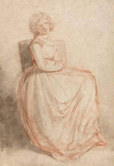 Studie av en sittende kvinne av John Hoppner