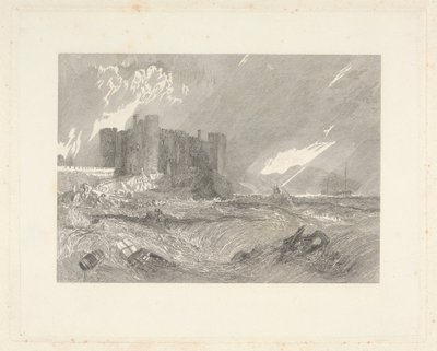 Laugharne Castle, Caermarthenshire av John Horsburgh